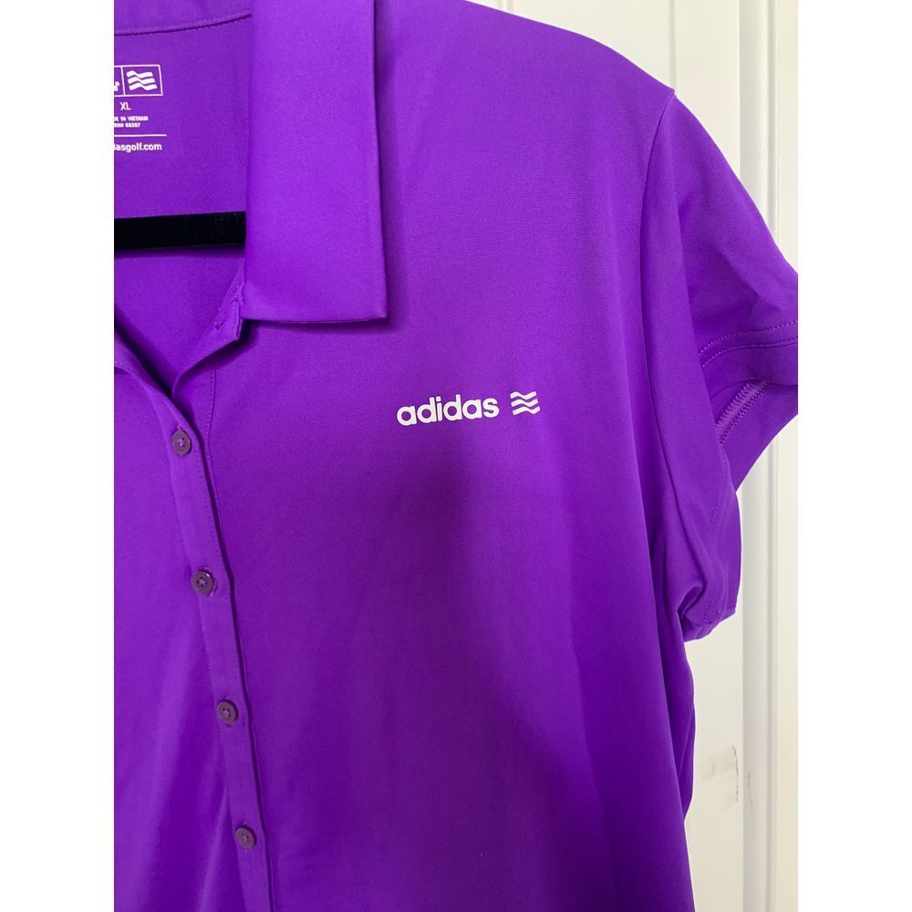 Adidas Purple Athletic Tennis Golf romper Striped Sporty Performance shortall XL - Picture 2 of 8